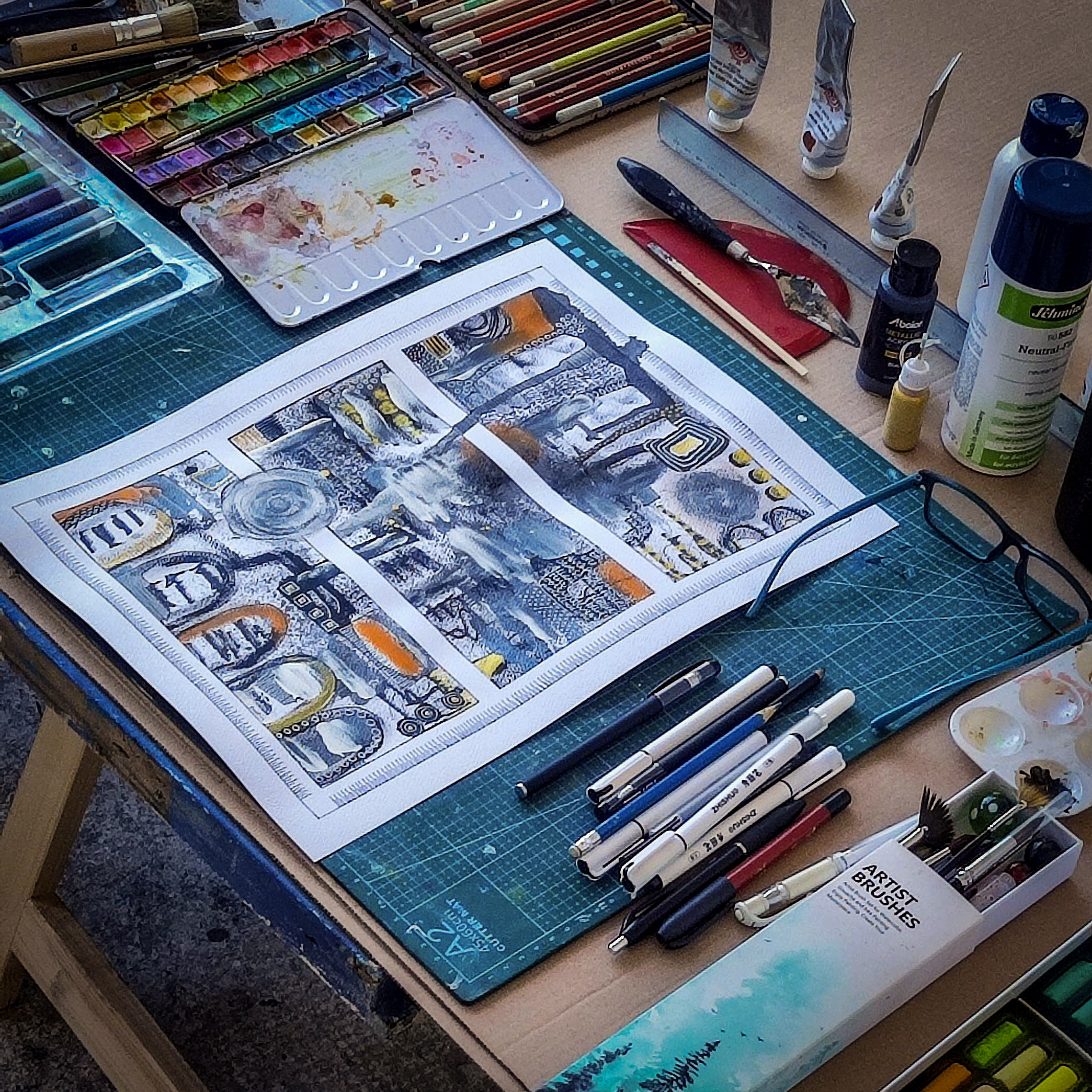 Atelierhaus Jaeger – Arbeitstisch