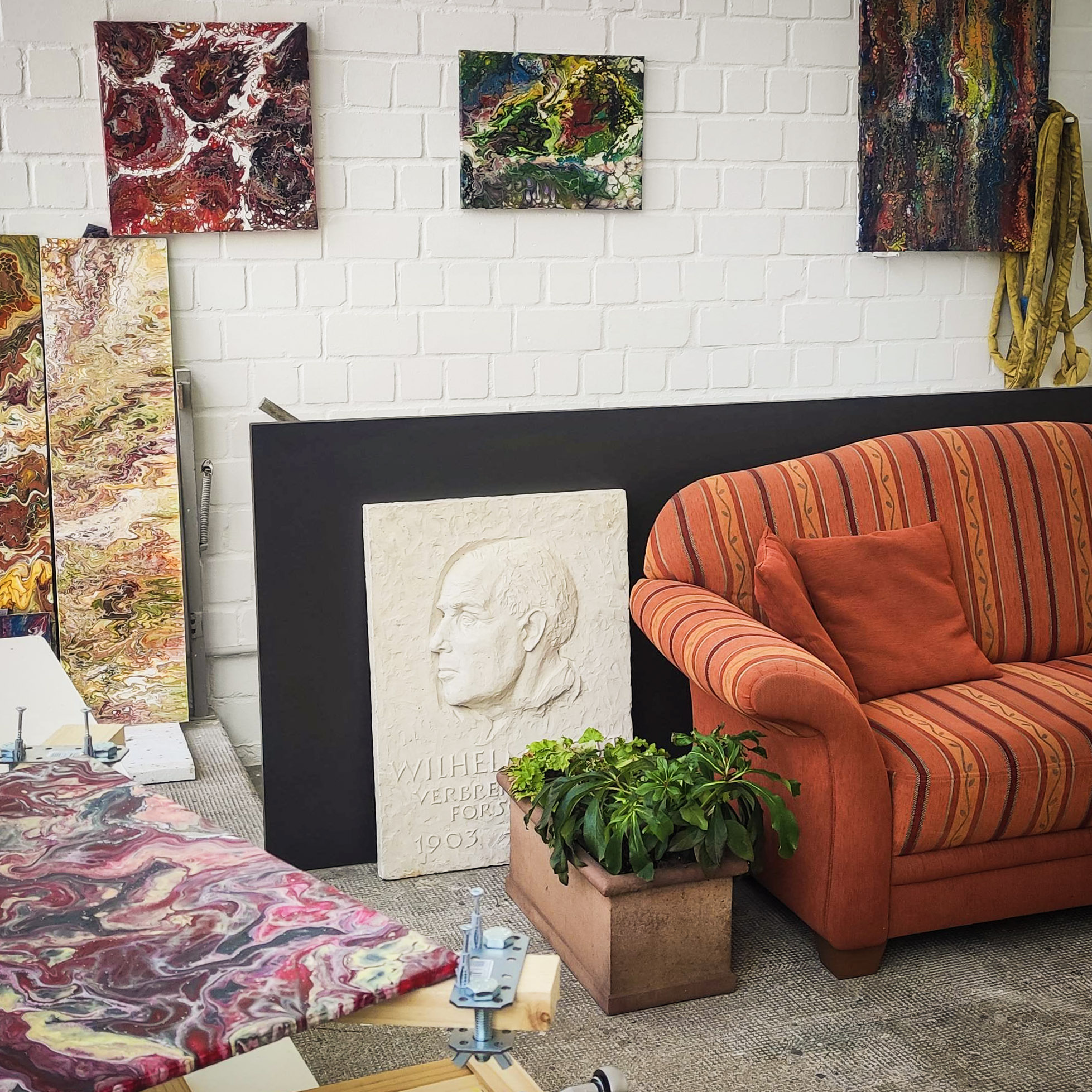 Atelierhaus Jaeger – Ausstellungswand