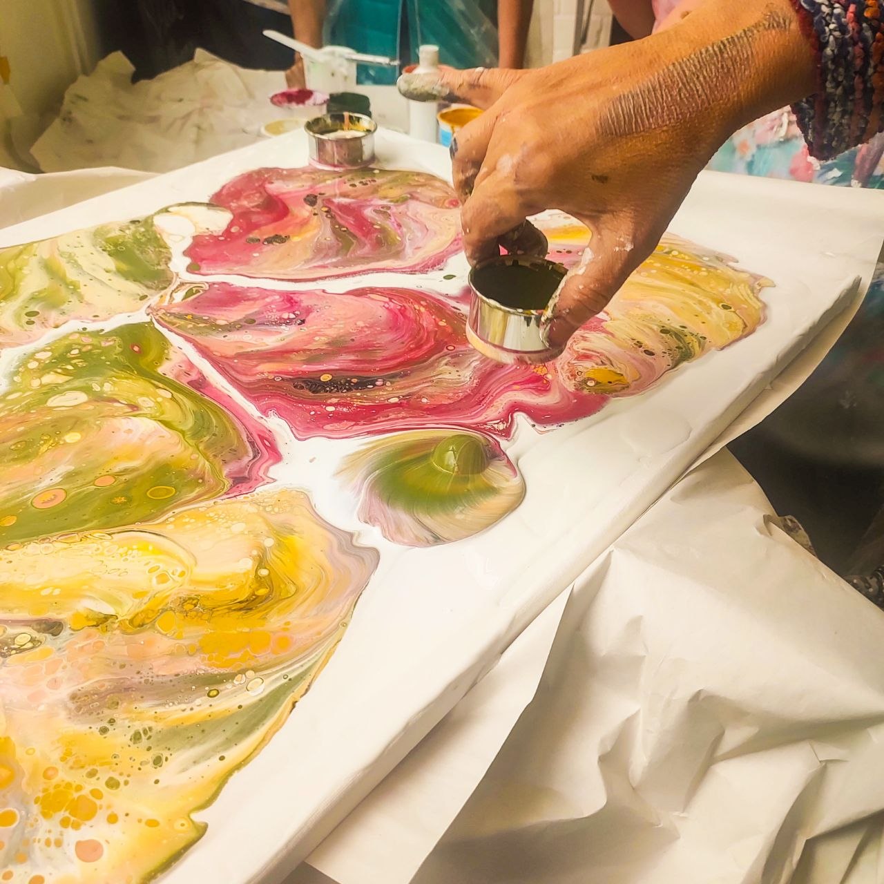 Acrylic Pouring Sommer-Workshop