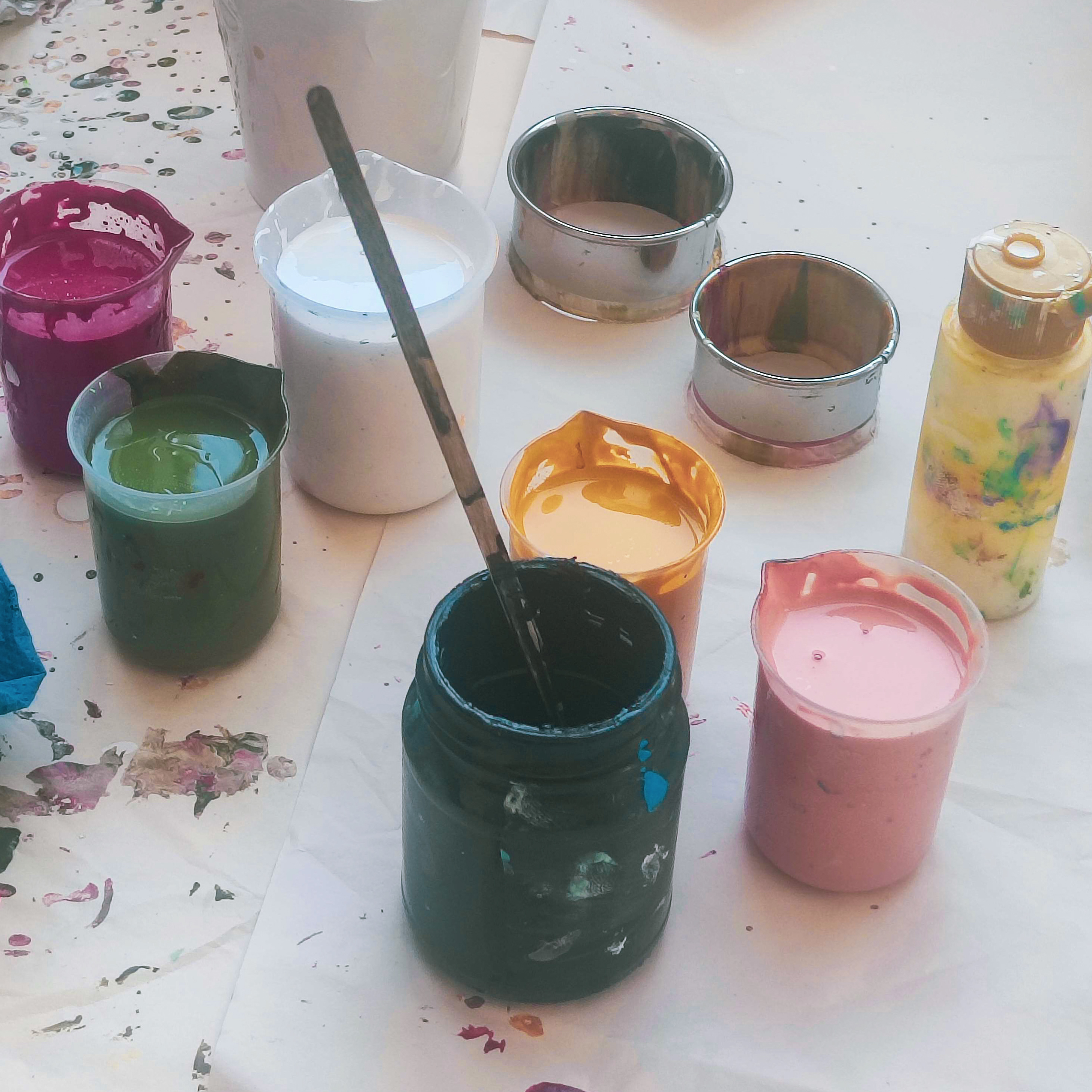 Acrylic Pouring Sommer-Workshop